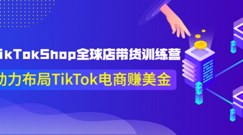 TikTokShop全球店带货训练营【更新9月份】助力布局TikTok电商赚美金!